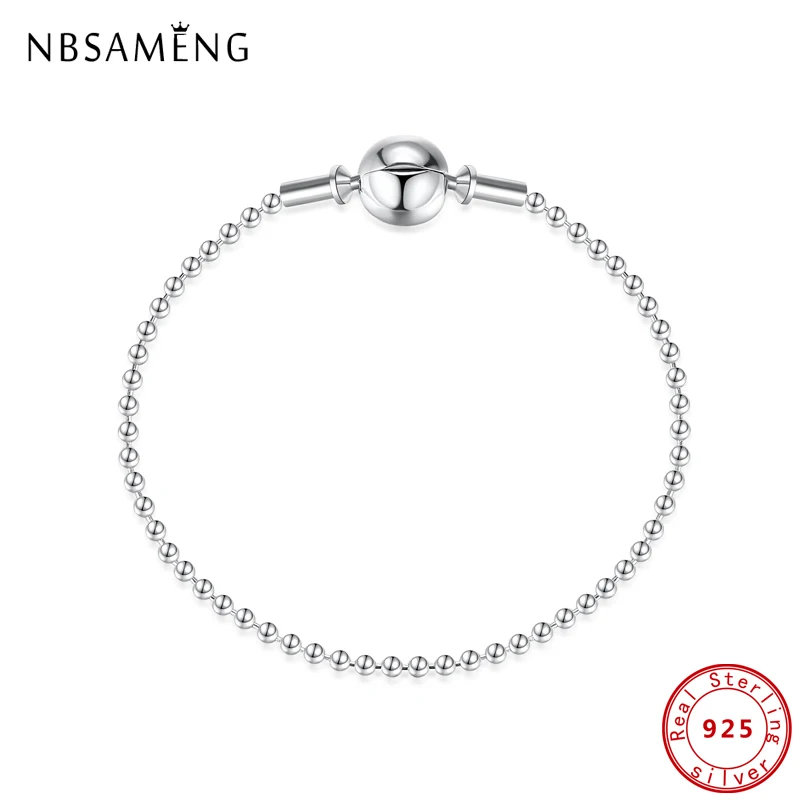 Женский браслет из серебра 100% пробы, с бусинами
Женский браслет из серебра 100% пробы, с бусинами