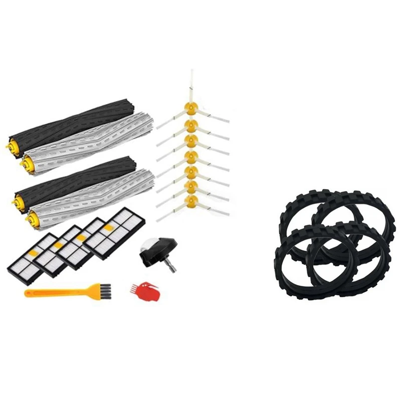 1 Set Brush HEPA Filters Spare Parts Replacement Kit & 4 Pcs Tires For IROBOT ROOMBA Robot Vacuum Cleaner Wheels Series
1 Set Brush HEPA Filters Spare Parts Replacement Kit & 4 Pcs Tires For IROBOT ROOMBA Robot Vacuum Cleaner Wheels Series