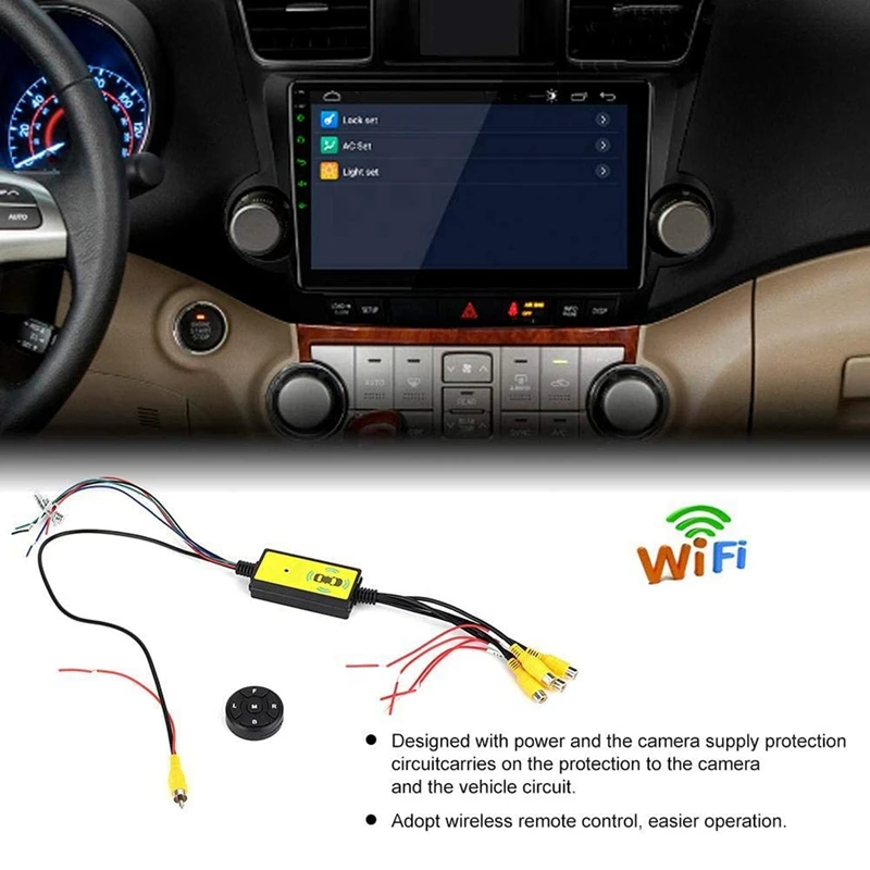 4To1 Car Panoramic 360 Camera Video Reversing Switch Box Car Blind Spot Camera Video Switch Box Wireless Remote Control
4To1 Car Panoramic 360 Camera Video Reversing Switch Box Car Blind Spot Camera Video Switch Box Wireless Remote Control
