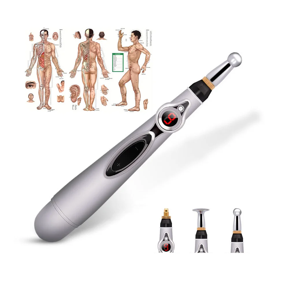 Electric Acupuncture Point Massage Pen Pain Relief Laser Therapy Electronic Meridian Energy Pen Body Head Back Neck Leg Massager
Electric Acupuncture Point Massage Pen Pain Relief Laser Therapy Electronic Meridian Energy Pen Body Head Back Neck Leg Massager