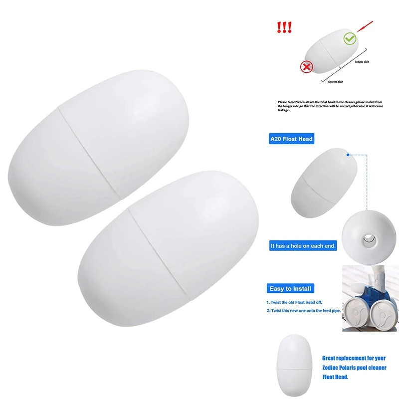 A20 Float Head Replacements For Polaris180 280 360 380 Pool Cleaners And Pentair EA20 
A20 Float Head Replacements For Polaris180 280 360 380 Pool Cleaners And Pentair EA20