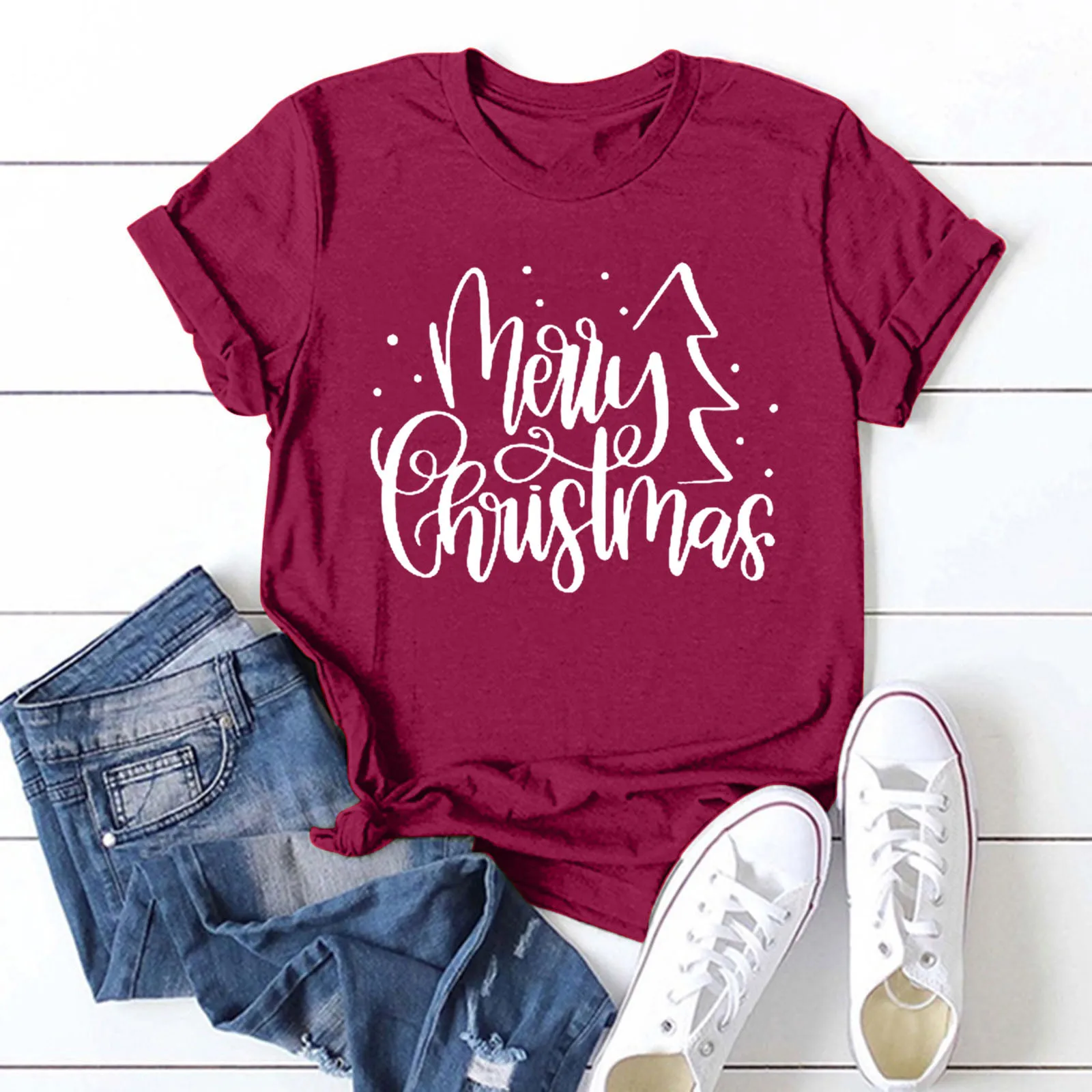 Женский топ, свободная футболка с круглым вырезом и рождественским принтом, женская блузка с коротким рукавом, изысканные топы, женские фут...
Женский топ, свободная футболка с круглым вырезом и рождественским принтом, женская блузка с коротким рукавом, изысканные топы, женские фут...