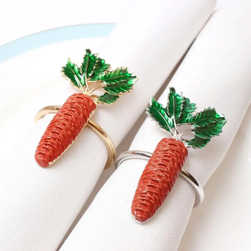 4PC Napkin Ring Holders Table Decoration for Home Easter Carrot Pattern Metal Tissue Ring Wedding Banquet Hotel Table Sup
4PC Napkin Ring Holders Table Decoration for Home Easter Carrot Pattern Metal Tissue Ring Wedding Banquet Hotel Table Sup
