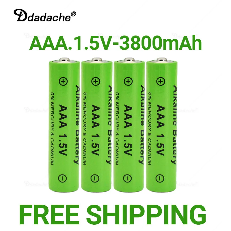 Free Shipping 1.5V AAA Battery 3800mAh Rechargeable Battery NI-MH 1.5 V AAA Battery for Clocks Mice Computers Toys So on
Free Shipping 1.5V AAA Battery 3800mAh Rechargeable Battery NI-MH 1.5 V AAA Battery for Clocks Mice Computers Toys So on