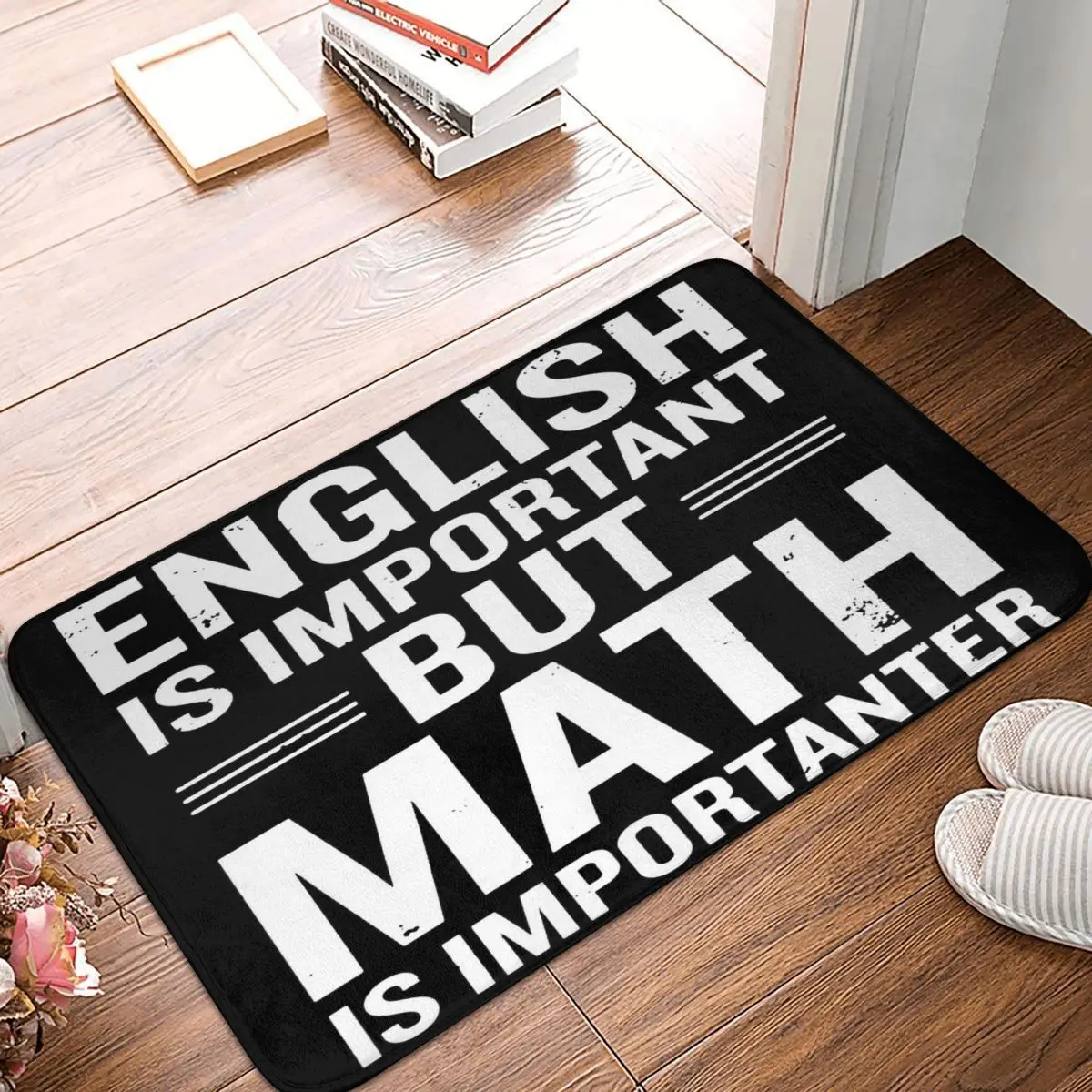 English Is Important But Math Is Importanter Merch Carpet, Polyester Floor Mats Customizable Practical Carpets Festivle Gifts
English Is Important But Math Is Importanter Merch Carpet, Polyester Floor Mats Customizable Practical Carpets Festivle Gifts