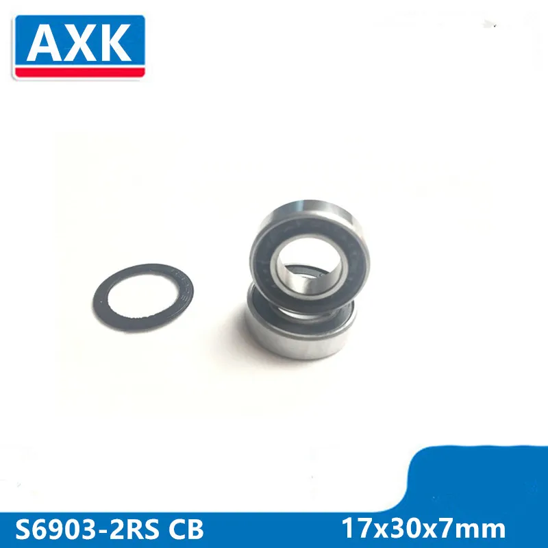 Axk S6903-2rs Stainless Steel 440c Hybrid Ceramic Deep Groove Ball Bearing 17x30x7mm 6903 61903 S6903-2rs Cb Abec-5
Axk S6903-2rs Stainless Steel 440c Hybrid Ceramic Deep Groove Ball Bearing 17x30x7mm 6903 61903 S6903-2rs Cb Abec-5