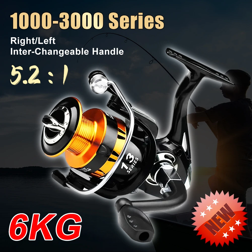 Fishing Spinning Reel 1000-3000 Series CNC Aluminum Metal Spool Fishing Reel 5.2:1 Gear Ratio Freshwater Reel Fishing Tackle
Fishing Spinning Reel 1000-3000 Series CNC Aluminum Metal Spool Fishing Reel 5.2:1 Gear Ratio Freshwater Reel Fishing Tackle