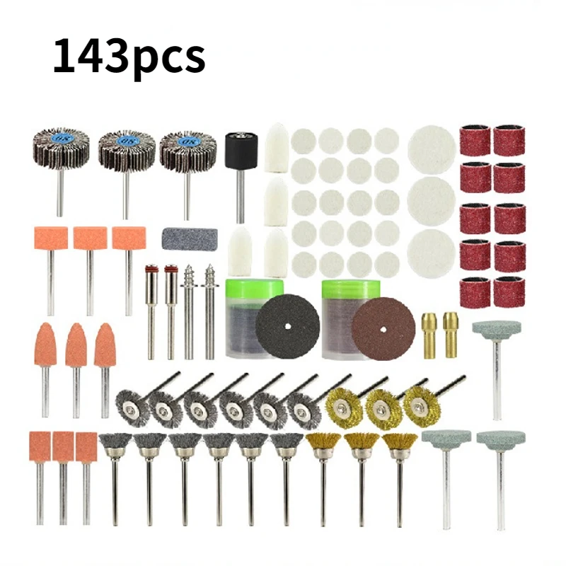 Набор наконечников для электрической шлифовальной машинки, 143 шт.
Набор наконечников для электрической шлифовальной машинки, 143 шт.