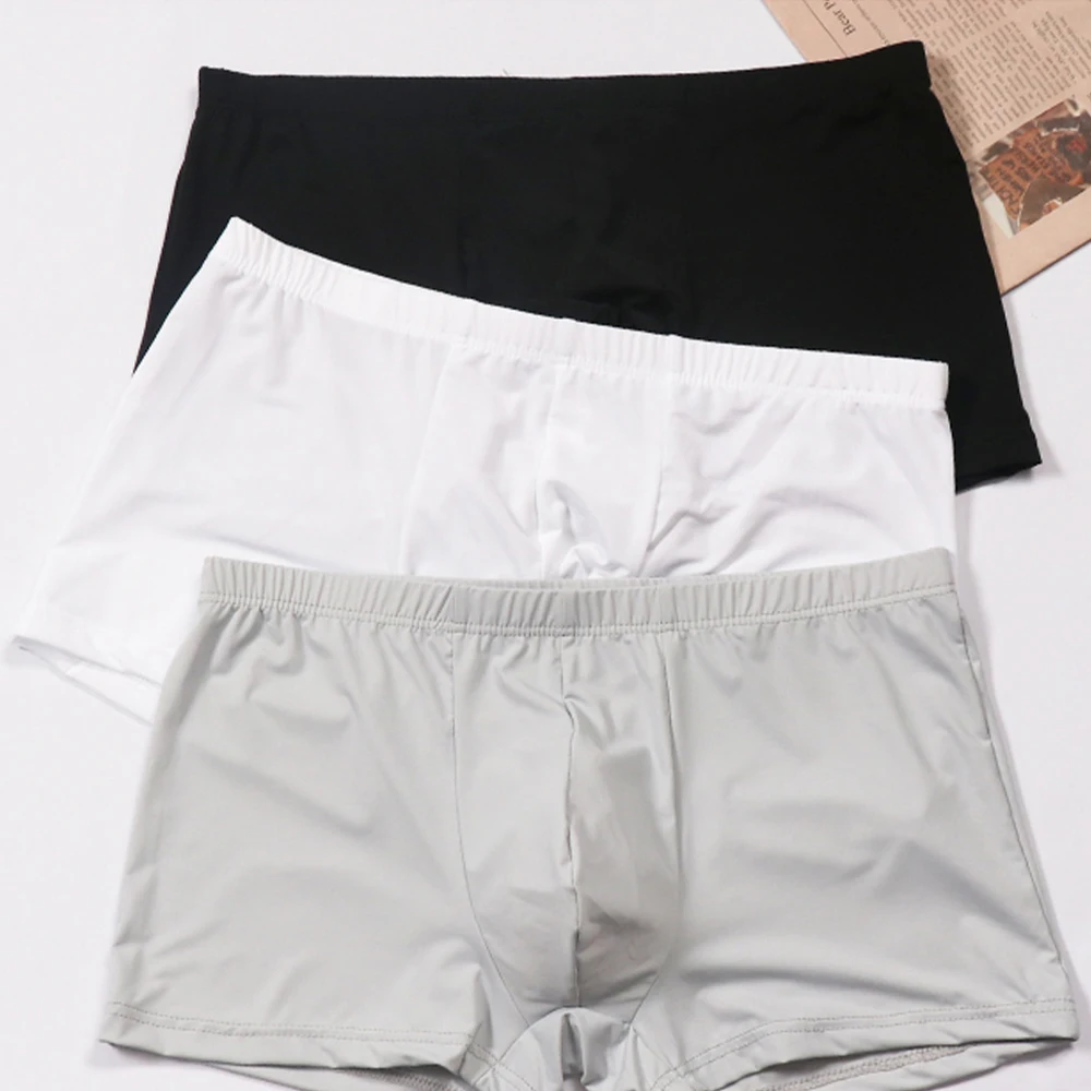 Hot Boxershorts Men Smooth Ice Silk Boxer Briefs Men's Pouch Underwear Shorts Sleep Bottoms Trunks Underpants Sexy Lingerie
Hot Boxershorts Men Smooth Ice Silk Boxer Briefs Men's Pouch Underwear Shorts Sleep Bottoms Trunks Underpants Sexy Lingerie
