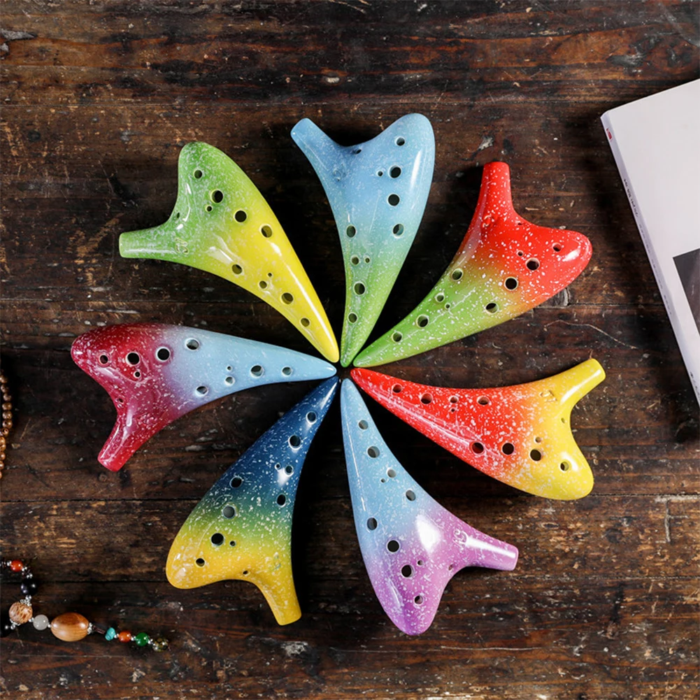 12 отверстий Ocarina C Key Alto Ceramic Ocarina красочные канавки Orff Музыкальные инструменты полностью хроматические Ocarina
12 отверстий Ocarina C Key Alto Ceramic Ocarina красочные канавки Orff Музыкальные инструменты полностью хроматические Ocarina