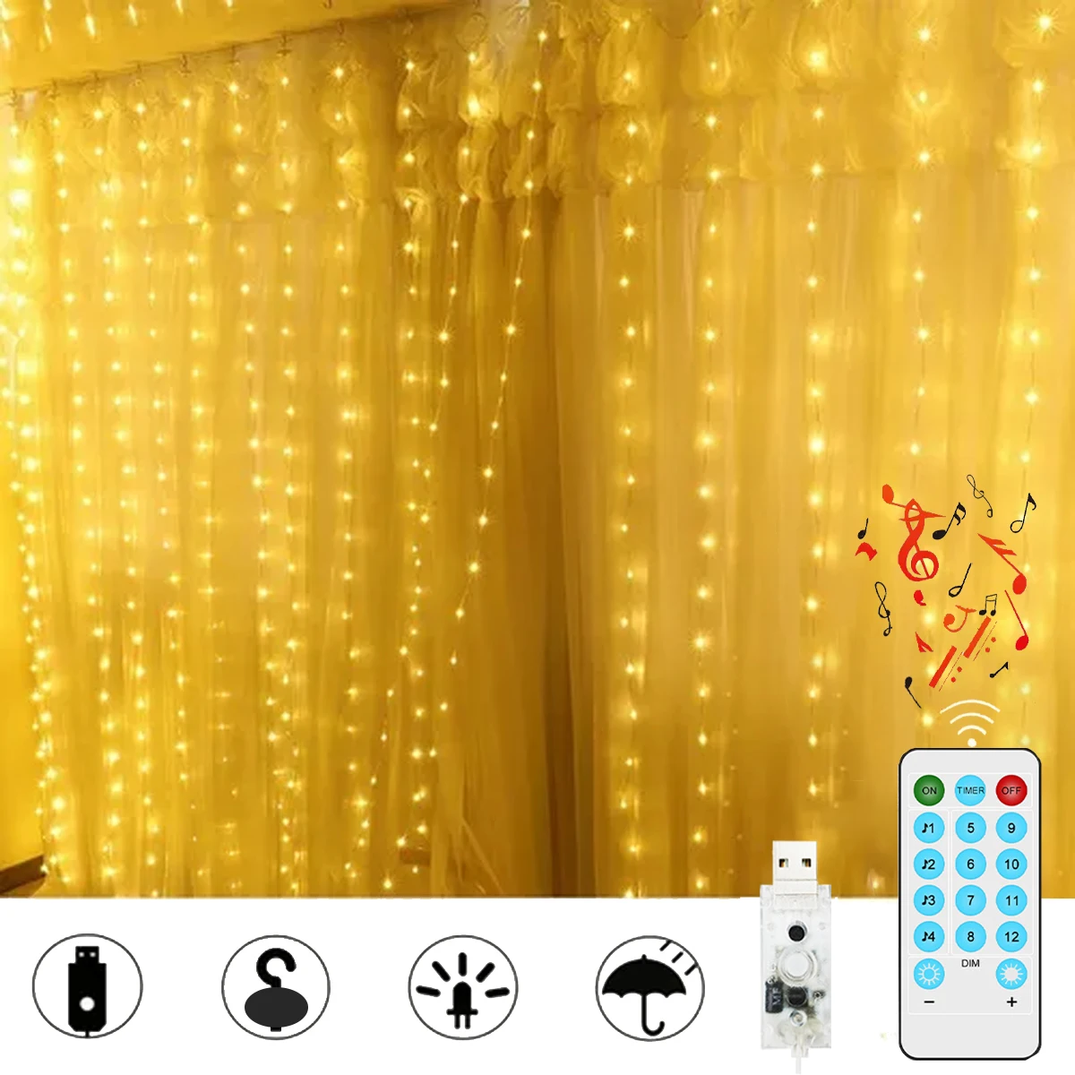 NEW USB Music Sound Control LED Light App Control Pickup Voice Activated Rhythm Outdoor Indoor Ambient Decorative String Lights
NEW USB Music Sound Control LED Light App Control Pickup Voice Activated Rhythm Outdoor Indoor Ambient Decorative String Lights