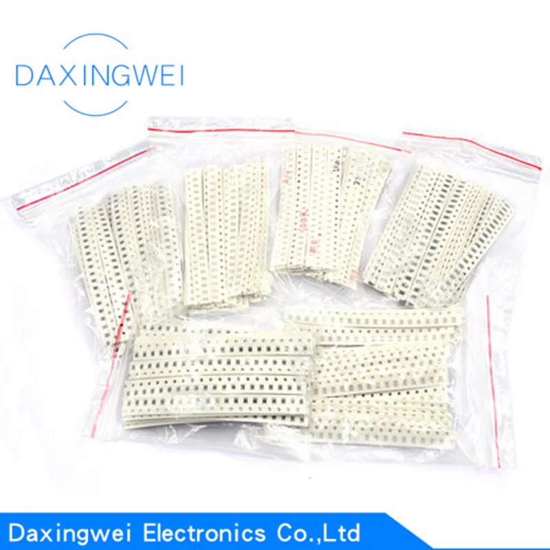 660PCS Resistor Kit 0402 0603 0805 1206 1R-1M 1% 5.1R 10R 22R 33R 82R 100R 1K 5.1K 10K 51K 100K 300K SMD Sample Sample Kit DIY
660PCS Resistor Kit 0402 0603 0805 1206 1R-1M 1% 5.1R 10R 22R 33R 82R 100R 1K 5.1K 10K 51K 100K 300K SMD Sample Sample Kit DIY