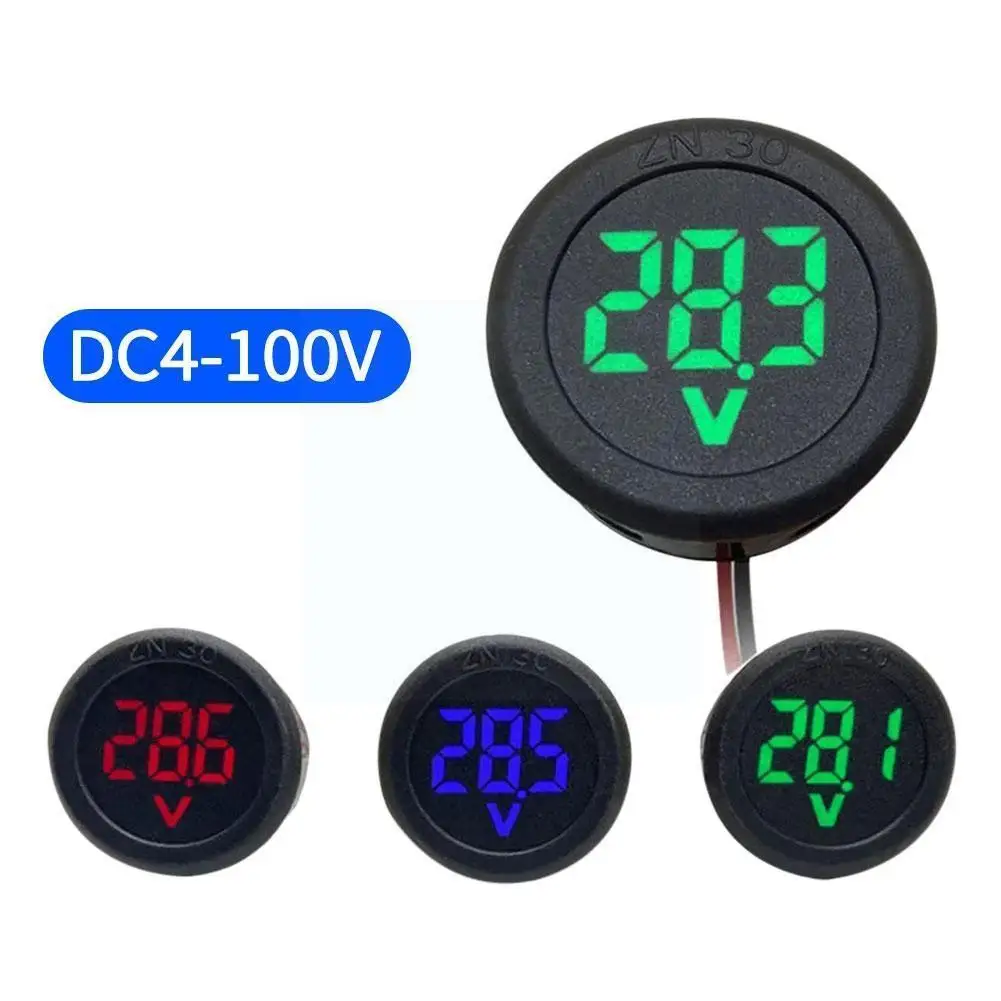 Voltmeter Car Motorcycle LED Panel Digital Voltmeter Meter Meter Volt Voltmeter Two-wire Voltage 4-100Voltage Display Teste L3Q3
Voltmeter Car Motorcycle LED Panel Digital Voltmeter Meter Meter Volt Voltmeter Two-wire Voltage 4-100Voltage Display Teste L3Q3