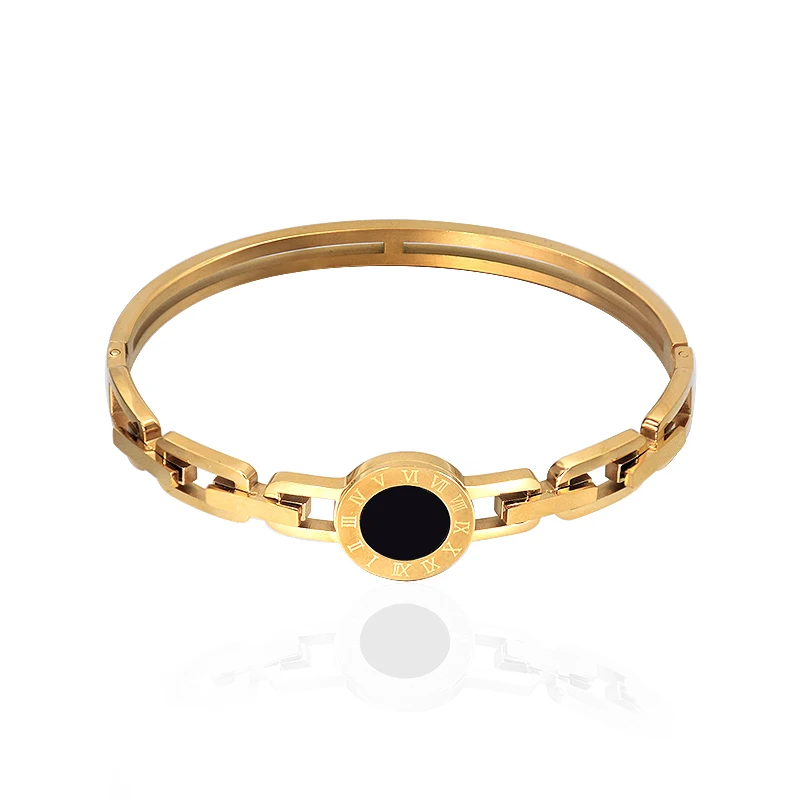 Браслет из нержавеющей стали цвета розового золота и черного цвета
Браслет из нержавеющей стали цвета розового золота и черного цвета