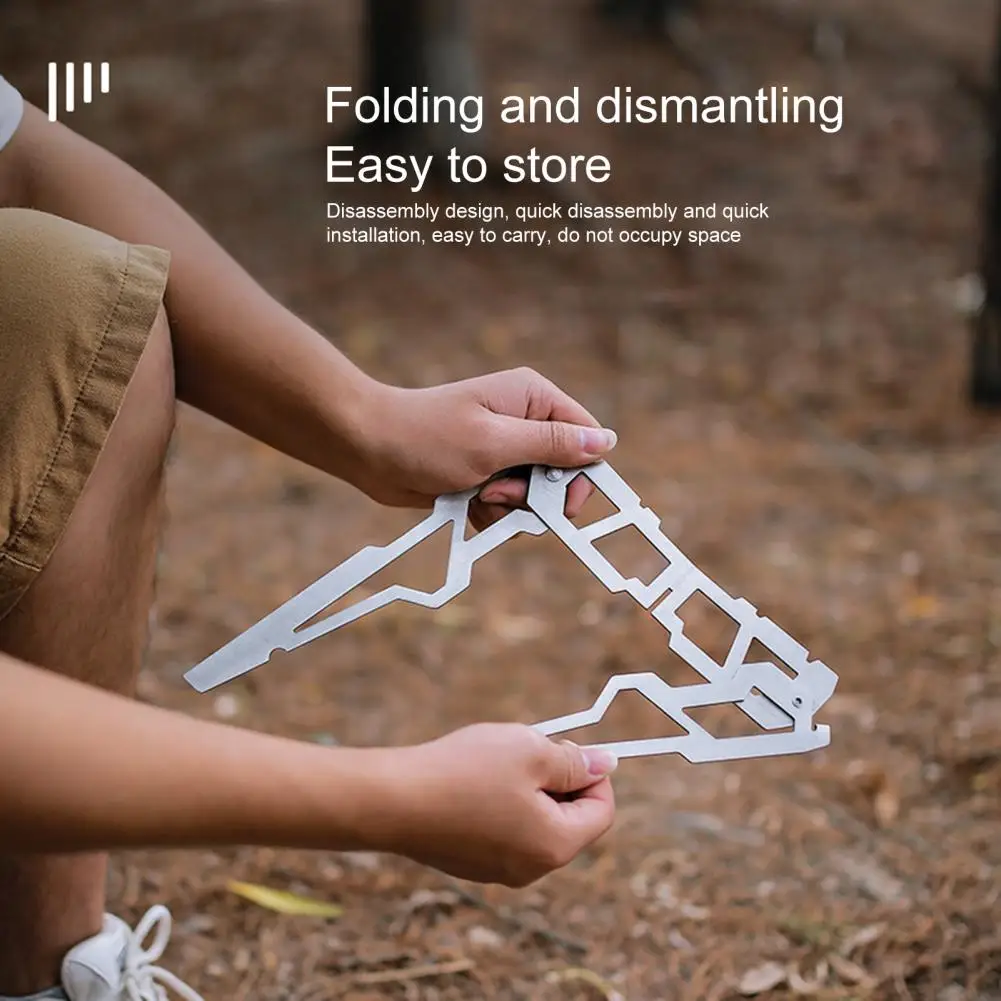 Pot Holder Sturdy Portable Rustproof Camping Bonfire Cooking Pot Stand Camping Supplies
Pot Holder Sturdy Portable Rustproof Camping Bonfire Cooking Pot Stand Camping Supplies