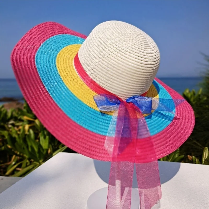 Соломенная шляпа для детей и родителей Disney, красивая Радужная шапка для путешествий и фотосъемки, для защиты от солнца
Соломенная шляпа для детей и родителей Disney, красивая Радужная шапка для путешествий и фотосъемки, для защиты от солнца