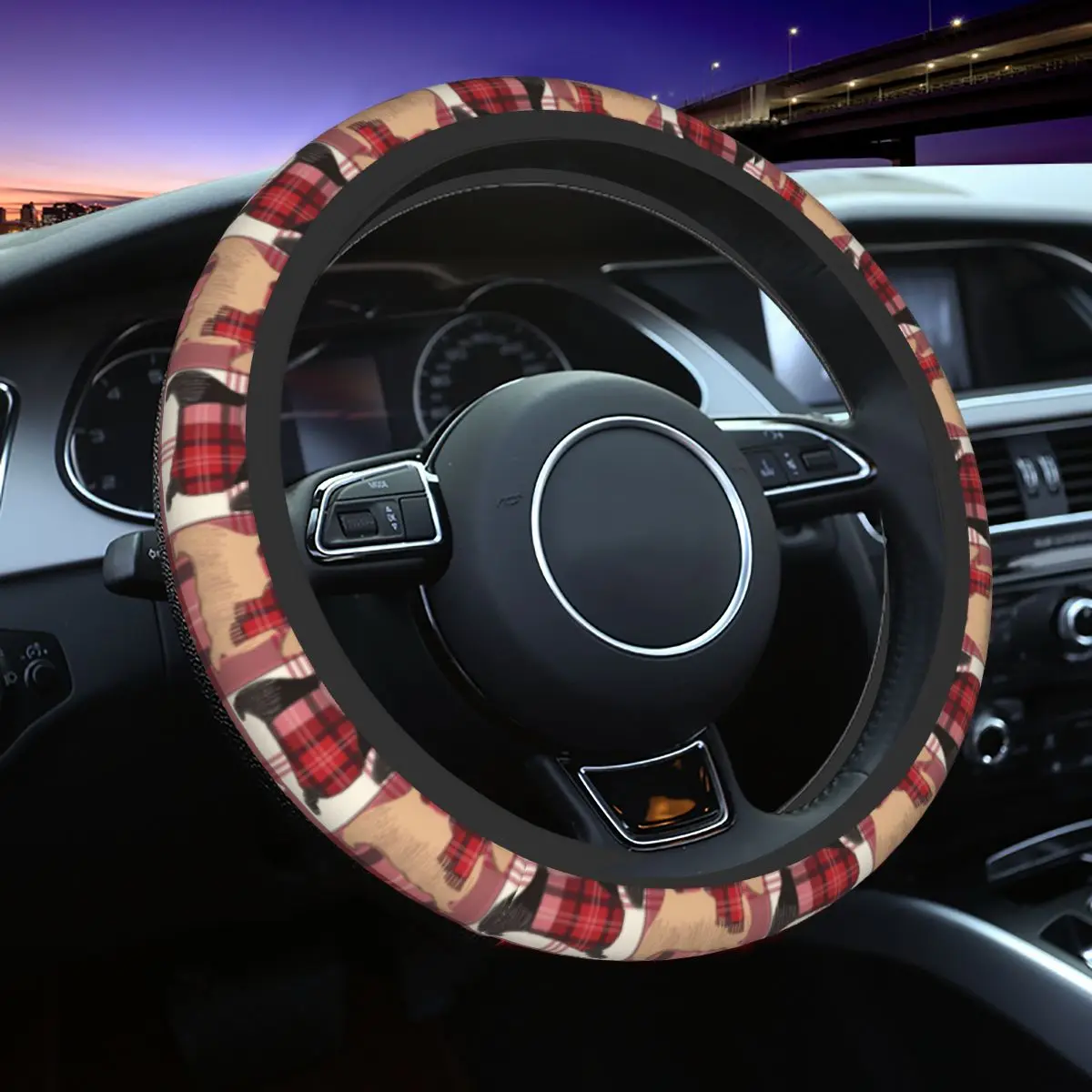 38cm Steering Wheel Covers Scottish Terrier Cute Puppies Gift for Animal Dog Lover Braid On The Steering Wheel Cover
38cm Steering Wheel Covers Scottish Terrier Cute Puppies Gift for Animal Dog Lover Braid On The Steering Wheel Cover