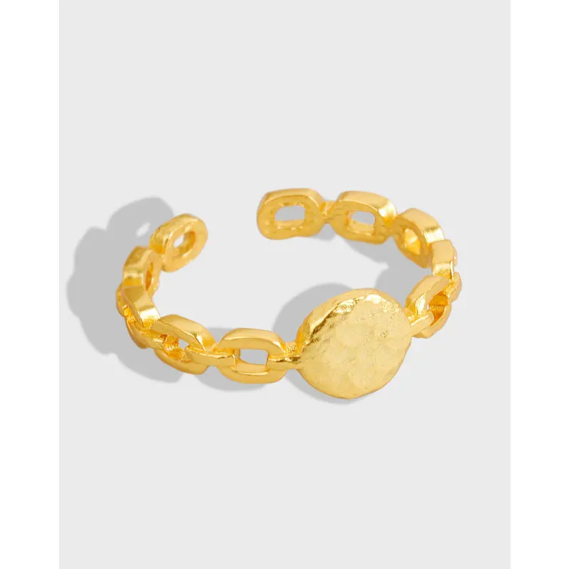 Lanre.Q Authentic 925 Sterling Silver Chain Open Ring for Women 18k Gold Plated Adjustable Ring Fine Jewelry Party Gift
Lanre.Q Authentic 925 Sterling Silver Chain Open Ring for Women 18k Gold Plated Adjustable Ring Fine Jewelry Party Gift