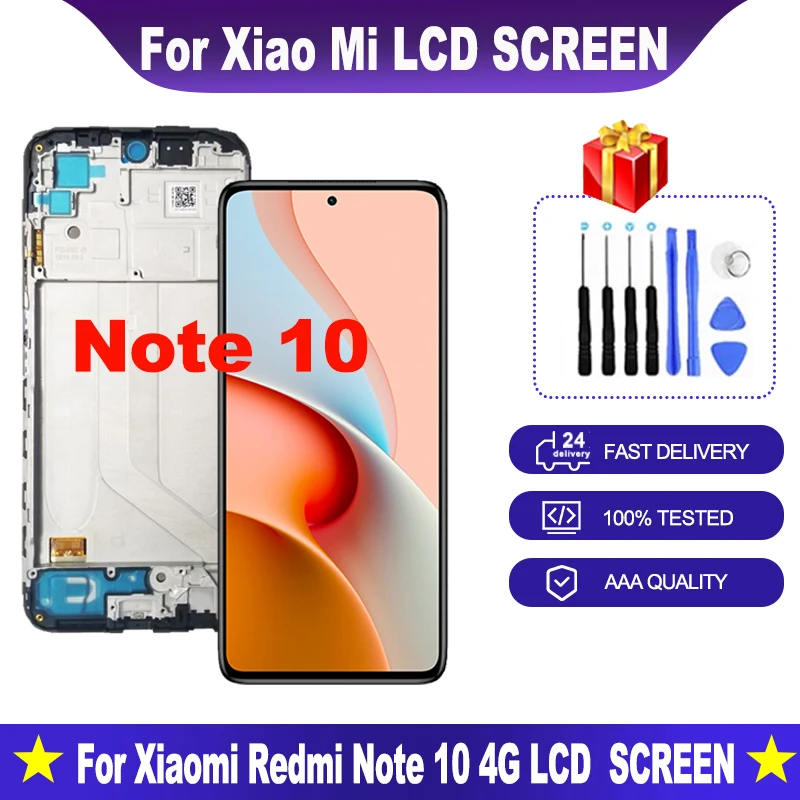 Super AMOLED For Xiaomi Redmi Note 10 4G M2101K7AI M2101K7AG LCD Display Touch Panel Screen Digitizer For Redmi Note 10S
Super AMOLED For Xiaomi Redmi Note 10 4G M2101K7AI M2101K7AG LCD Display Touch Panel Screen Digitizer For Redmi Note 10S