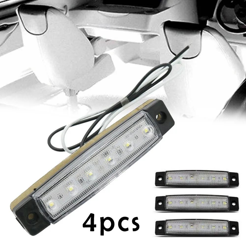 4x Marine Class Side Marker Light Truck 12-24V Large Waterproof Cool White 6000K LED Concierge Light (with Screws And Nuts)
4x Marine Class Side Marker Light Truck 12-24V Large Waterproof Cool White 6000K LED Concierge Light (with Screws And Nuts)