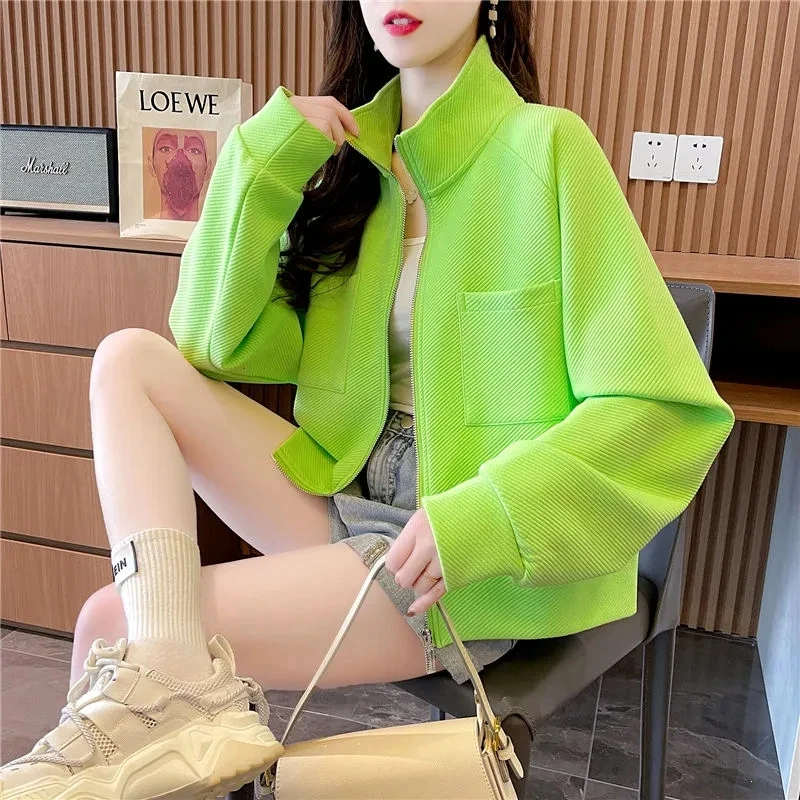 BIYABY Fashion Stand-Up Collar Coat for Women Korean Style Loose Cardigan Zipper Sweatshirt Woman All-Match Coat Plus Size 3XL
BIYABY Fashion Stand-Up Collar Coat for Women Korean Style Loose Cardigan Zipper Sweatshirt Woman All-Match Coat Plus Size 3XL