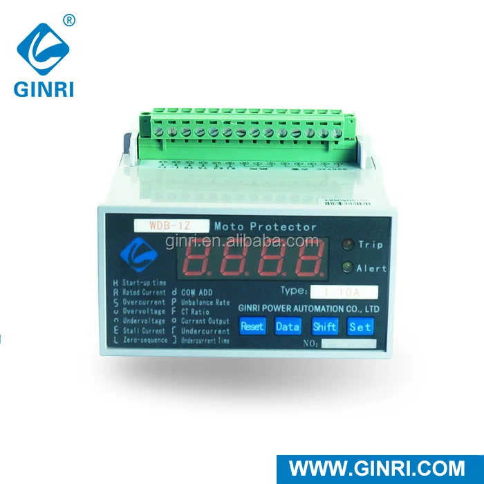 GINRI WDB-1Z Digital phase protection relay overcurrent earth fault electric motor protective relays
GINRI WDB-1Z Digital phase protection relay overcurrent earth fault electric motor protective relays