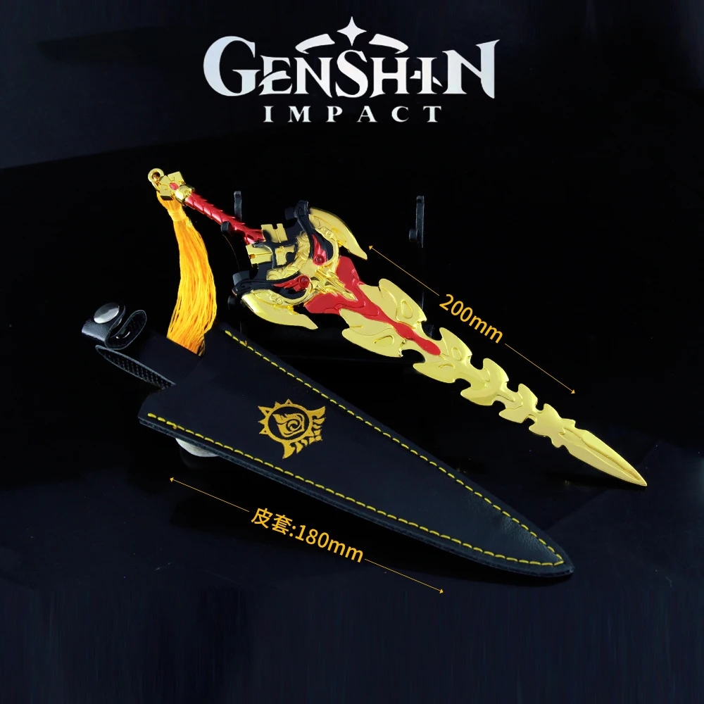 Genshin Impact 20-сантиметровый змей позвоночник, модель оружия, брелок, нож-меч из джинсов, катана, праздничные игрушки для детей
Genshin Impact 20-сантиметровый змей позвоночник, модель оружия, брелок, нож-меч из джинсов, катана, праздничные игрушки для детей