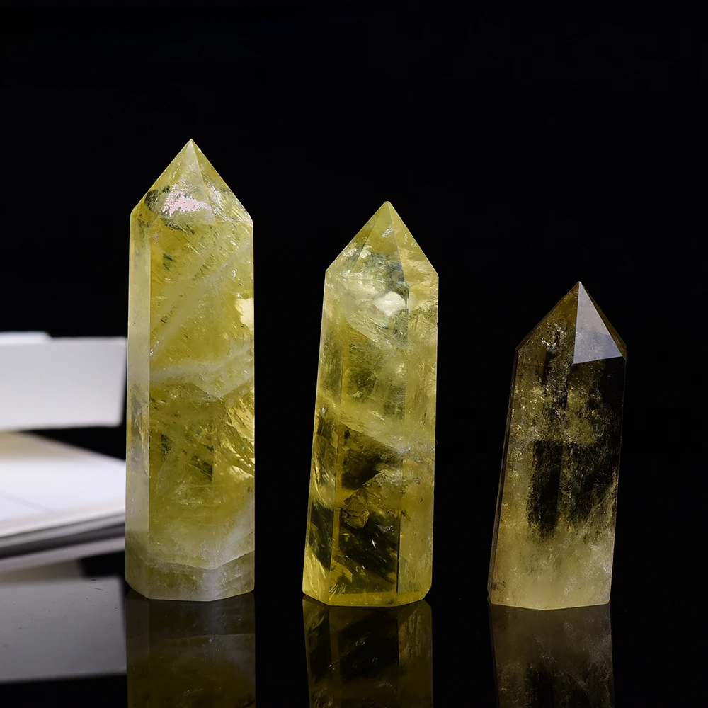 1pc Natural Crystal Point Citrine Healing Obelisk Yellow Quartz Wand Beautiful Ornament for Home Decor Energy Stone
1pc Natural Crystal Point Citrine Healing Obelisk Yellow Quartz Wand Beautiful Ornament for Home Decor Energy Stone
