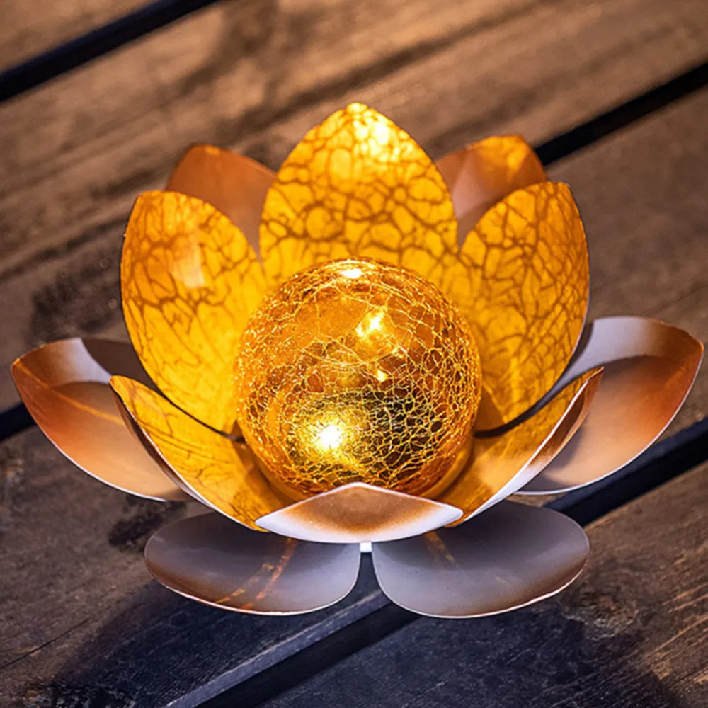Solar Lights Outdoor Garden Decor Amber Crackle Globe Glass Lotus Lights Decor for Patio Porch Pathway Walkway Tabletop Ground
Solar Lights Outdoor Garden Decor Amber Crackle Globe Glass Lotus Lights Decor for Patio Porch Pathway Walkway Tabletop Ground