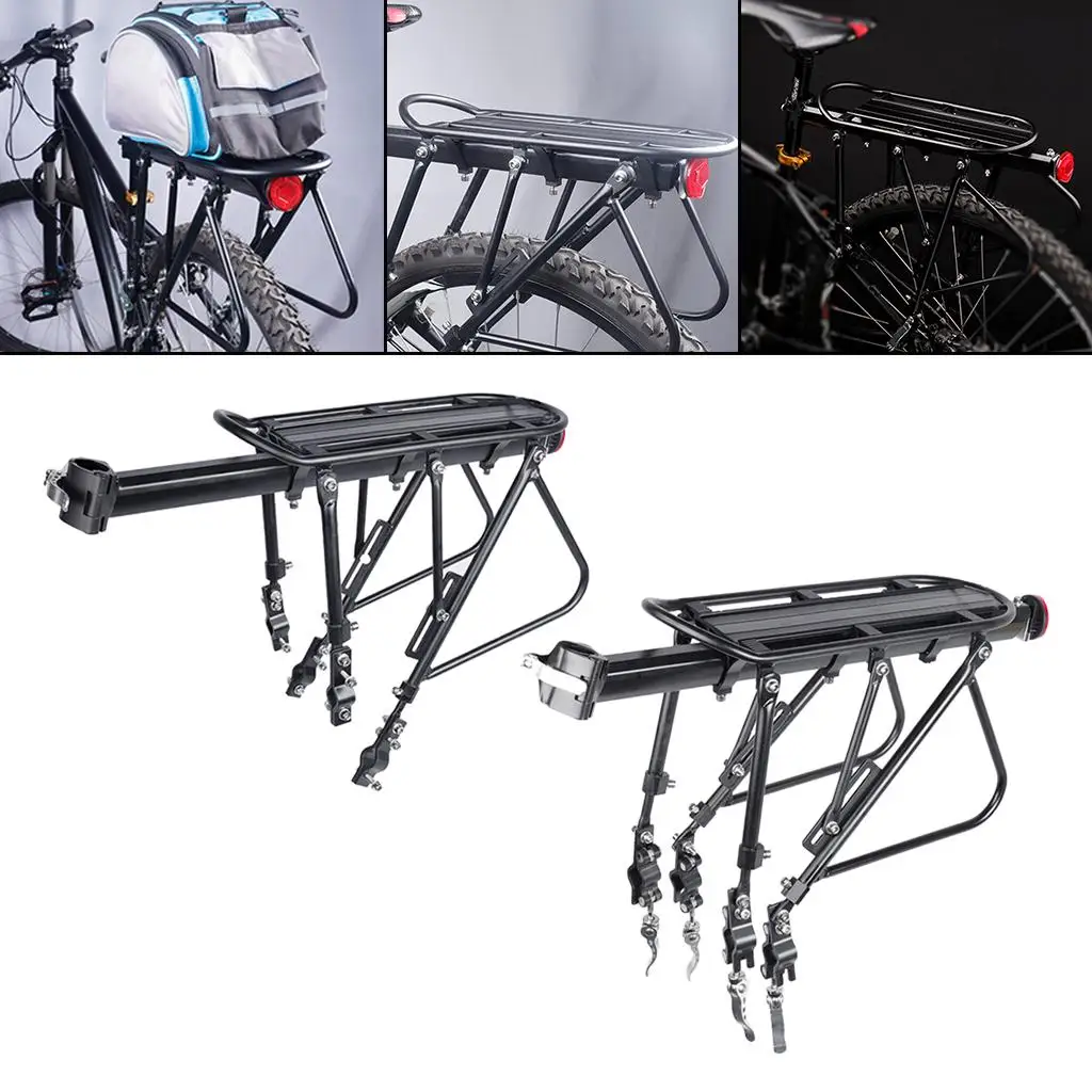 Bicycle Luggage Carrier Bike Rear Rack Aluminum Alloy Cargo Rear Rack Shelf Cycling Seatpost Load Holder Stand for MTB Road Bike
Bicycle Luggage Carrier Bike Rear Rack Aluminum Alloy Cargo Rear Rack Shelf Cycling Seatpost Load Holder Stand for MTB Road Bike