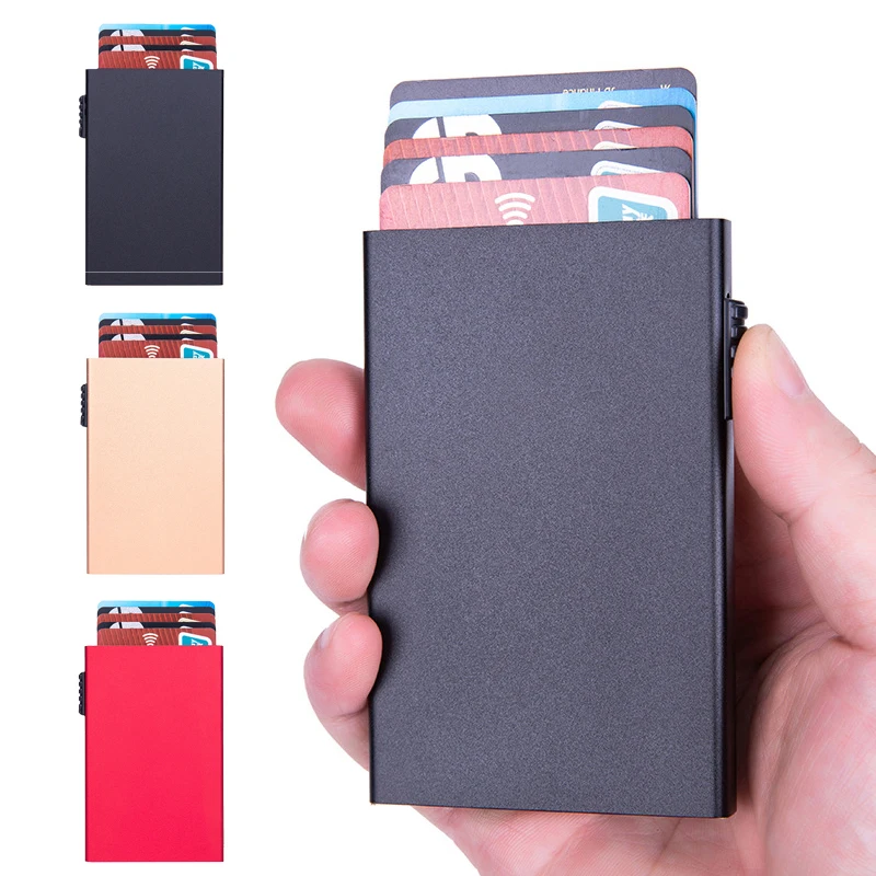 Anti-theft Card Holder Cover ID Card Case Smart Wallet Card Pouch Fashion Pop-up Push Button Side Button Card Holder Case
Anti-theft Card Holder Cover ID Card Case Smart Wallet Card Pouch Fashion Pop-up Push Button Side Button Card Holder Case