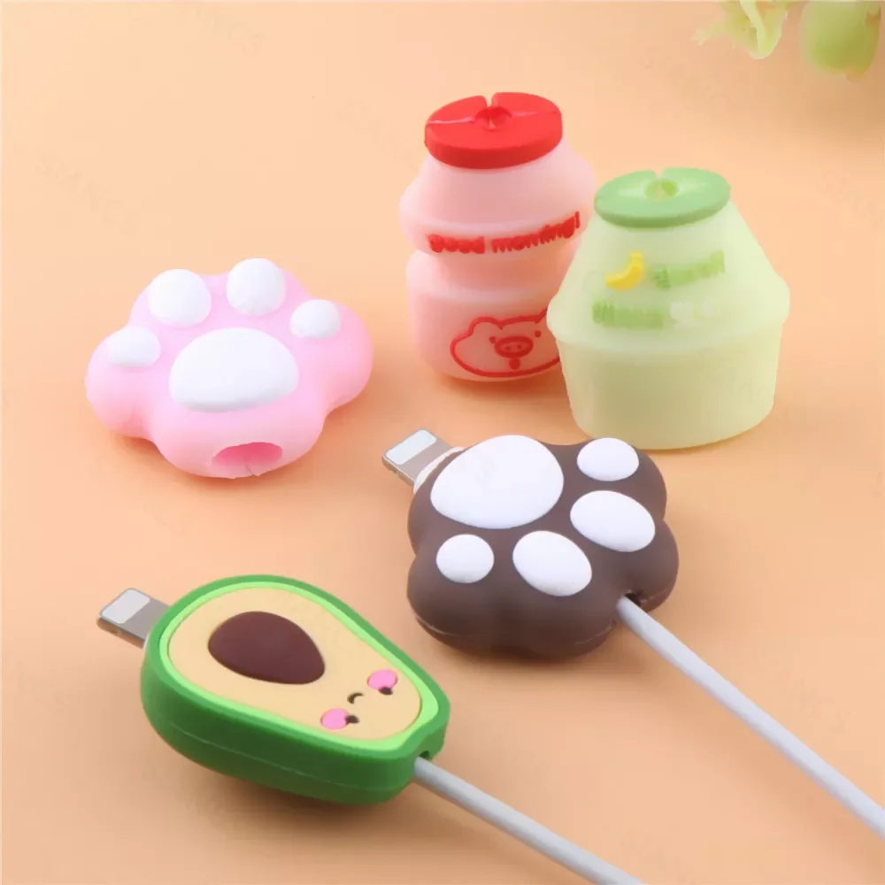 Drinks Silicone Cable Protector Cute Cat Paw Animal Cable Bite Protector Cartoon Cover For iphone12Pro Cable Organizer Winder 
Drinks Silicone Cable Protector Cute Cat Paw Animal Cable Bite Protector Cartoon Cover For iphone12Pro Cable Organizer Winder