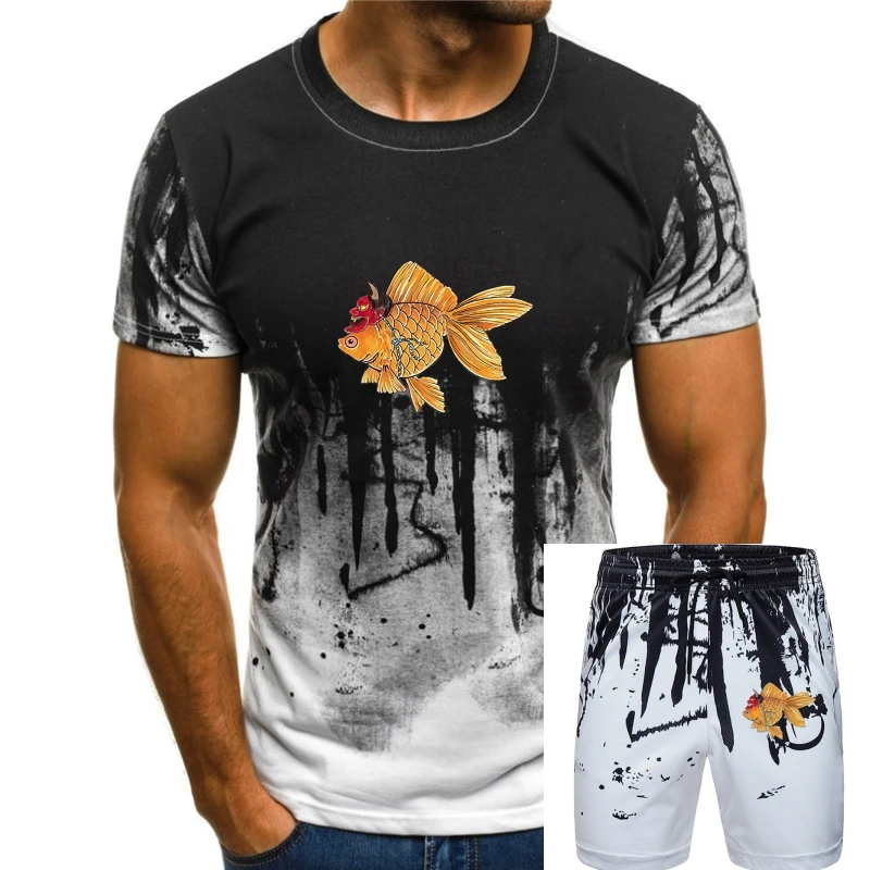 Japanese Kingyo Tattoo T-Shirt Goldfish Hannya Irezumi Black S-2Xl Diy Prited Tee Shirt
Japanese Kingyo Tattoo T-Shirt Goldfish Hannya Irezumi Black S-2Xl Diy Prited Tee Shirt