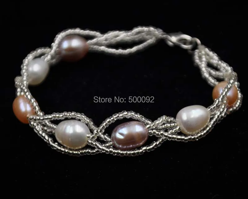 1 Dozen 12 pieces rice freshwater pearl bracelets LOTS 8*9-11mm magnetic clasp free shipping
1 Dozen 12 pieces rice freshwater pearl bracelets LOTS 8*9-11mm magnetic clasp free shipping