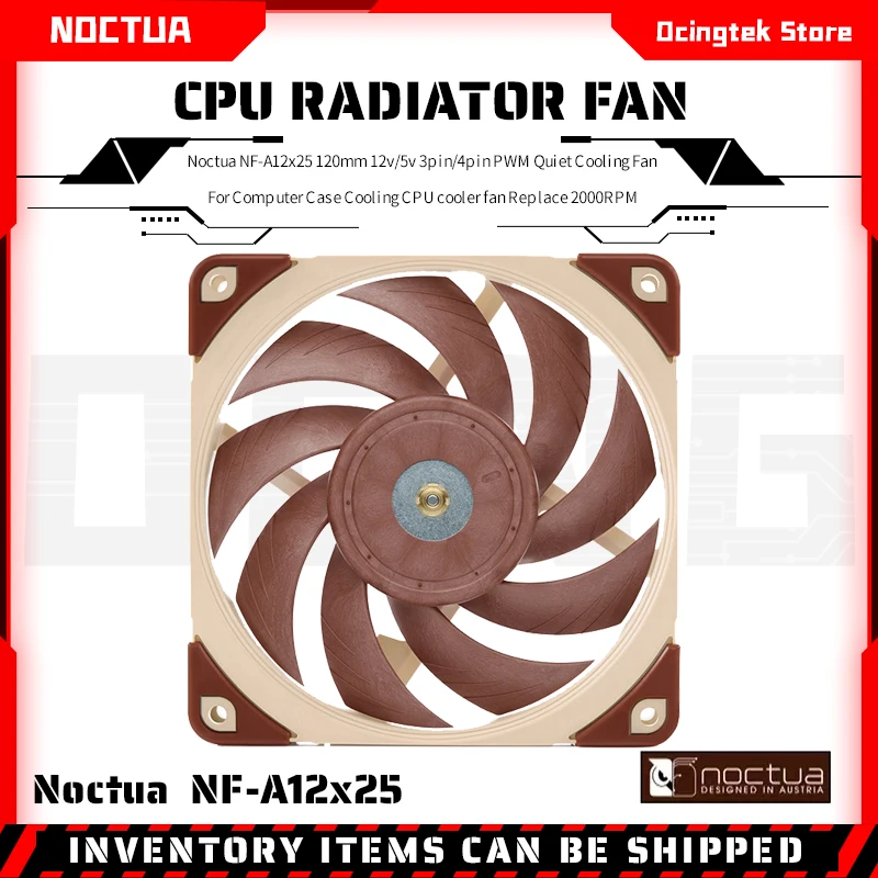 Noctua NF-A12x25 120 мм 12v/5v 3pin/4pin ШИМ тихий вентилятор охлаждения для компьютера чехол охлаждения Процессор охлаждающий вентилятор заменить 2000 об/ми...
Noctua NF-A12x25 120 мм 12v/5v 3pin/4pin ШИМ тихий вентилятор охлаждения для компьютера чехол охлаждения Процессор охлаждающий вентилятор заменить 2000 об/ми...