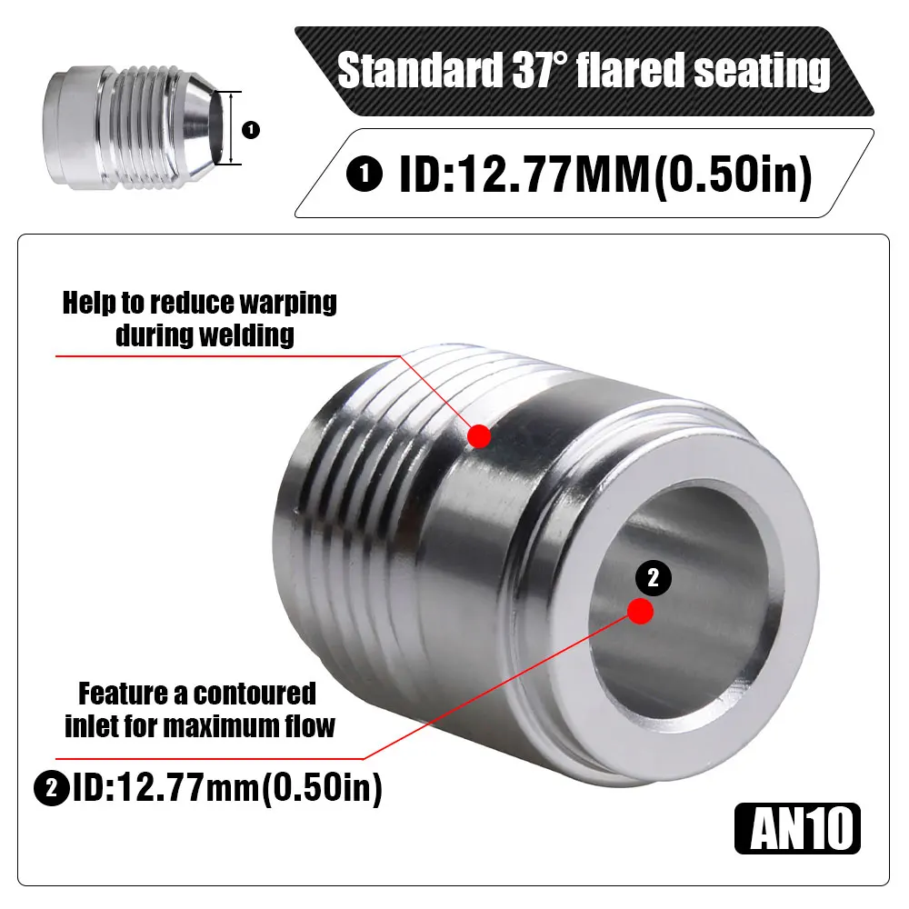 AN6 AN8 AN10, Алюминиевый штуцер для шланга с зажимом, прямой штыревой переходник для сварки
AN6 AN8 AN10, Алюминиевый штуцер для шланга с зажимом, прямой штыревой переходник для сварки