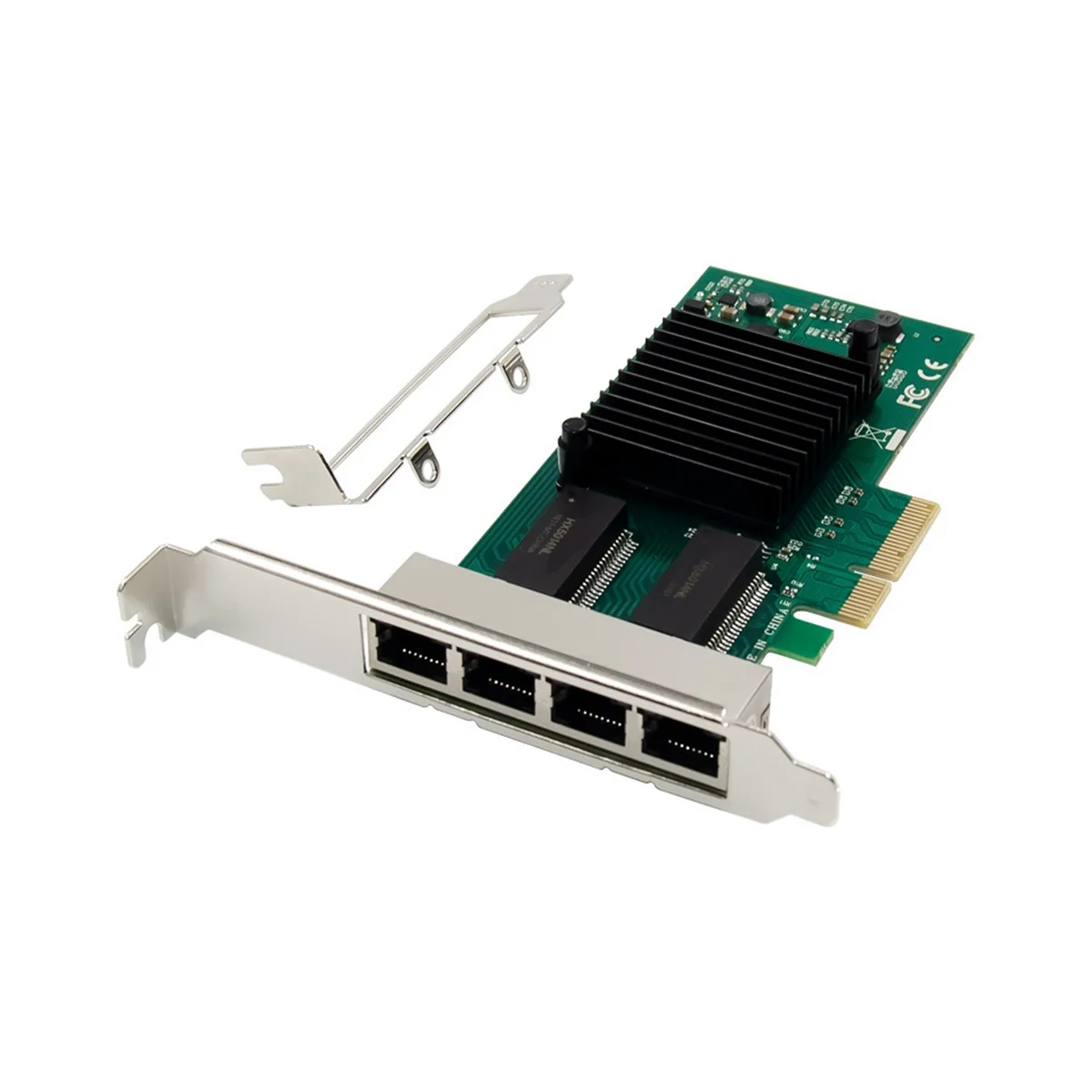 

Quad-Port PCI-E Gigabit Network Card PCI-E X1 I350-T4 RJ45 Server Network Card Desktop Soft Router Gigabit Network Card