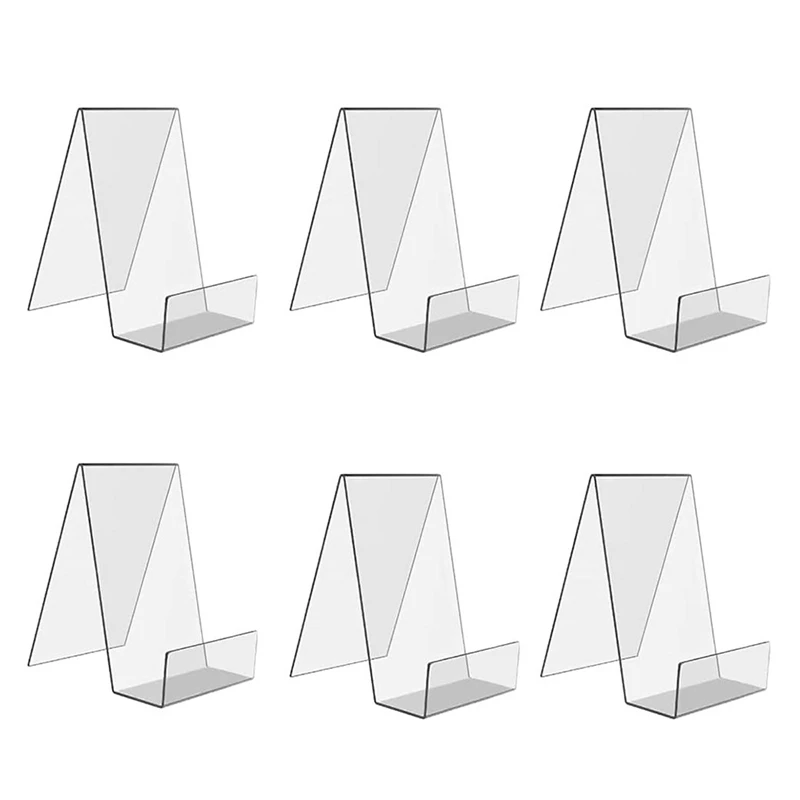 6 Pcs Acrylic Bookshelf Transparent Acrylic Display Stand Mini Easel Transparent Book Tablet Pc Stand for Display
6 Pcs Acrylic Bookshelf Transparent Acrylic Display Stand Mini Easel Transparent Book Tablet Pc Stand for Display