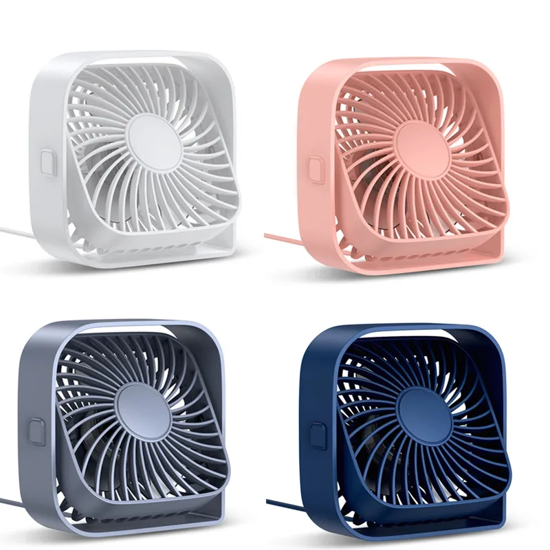 

K50 USB Desk Fan Strong Airflow & Quiet Operation 3 Speed Wind Mini Table Fan 360° Rotatable Head for Home Office Bedroom Table