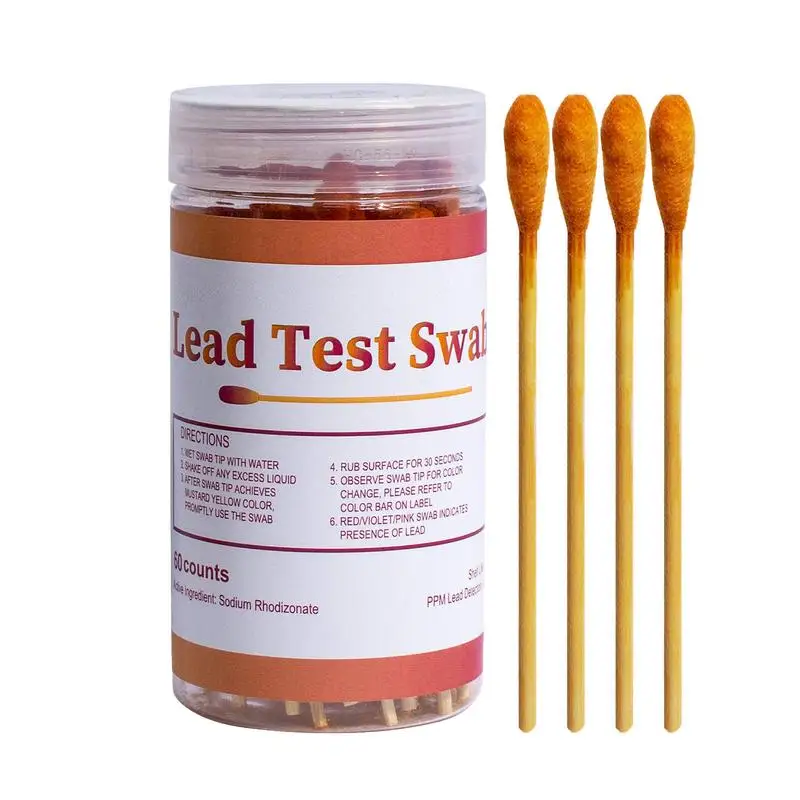 30pcs Lead Test Kit Non Toxic Paint Cotton Sticks For All Painted Surfaces Ceramics Dishes Metal Wood Cosmetics Household Tools
30pcs Lead Test Kit Non Toxic Paint Cotton Sticks For All Painted Surfaces Ceramics Dishes Metal Wood Cosmetics Household Tools