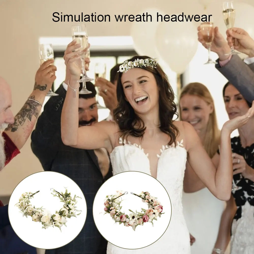Bride Baby Hair Band Floral Crown Handmade Sweet Hairband Simulation Flower Headband Women Gilrs Garland Headwear Hair
Bride Baby Hair Band Floral Crown Handmade Sweet Hairband Simulation Flower Headband Women Gilrs Garland Headwear Hair