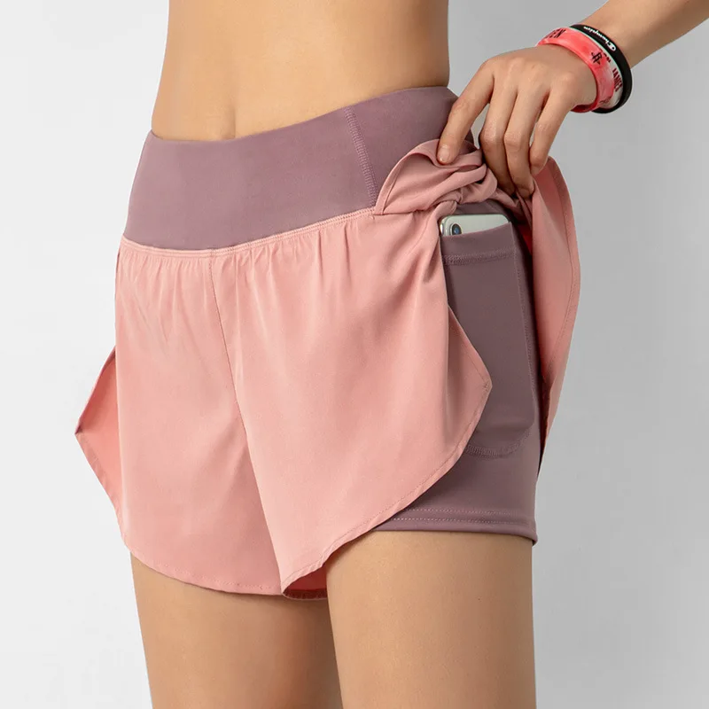 Fake two new fitness Pocket Shorts, women's summer hot pants, anti light, sports and leisure, quick drying and breathable Yoga P
Fake two new fitness Pocket Shorts, women's summer hot pants, anti light, sports and leisure, quick drying and breathable Yoga P