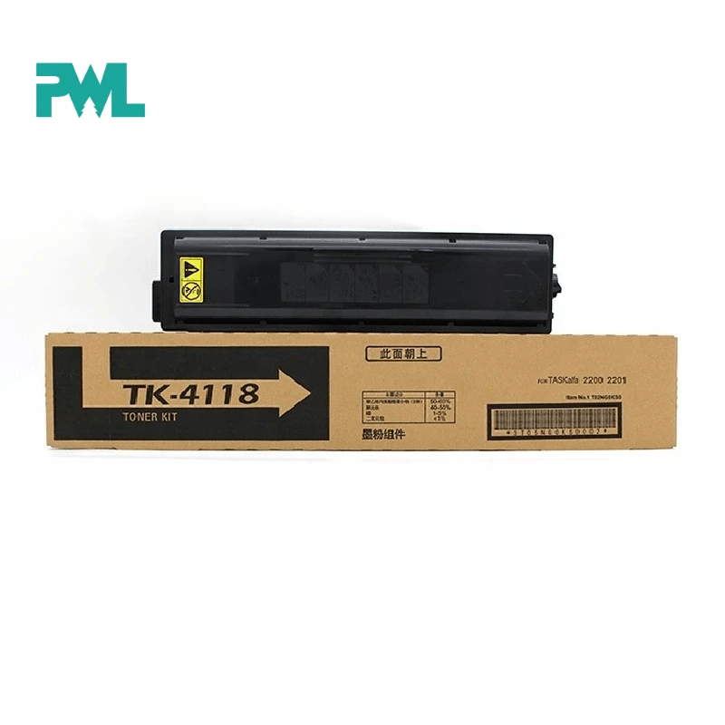 1PC Good TONER Compatible TK4118 Full Toner Cartridge for Kyocera TASKalfa 2200 2201 Printer Supplies 
1PC Good TONER Compatible TK4118 Full Toner Cartridge for Kyocera TASKalfa 2200 2201 Printer Supplies
