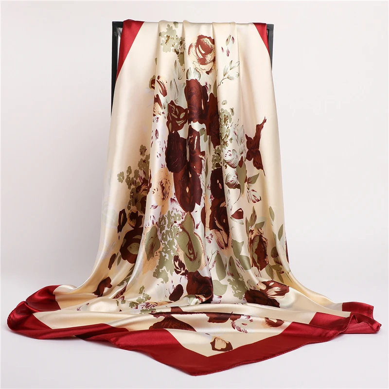 Summer Shawl Wrap Satin Silk Headband Scarf for Women Luxury 90cm Square Scarves Hijab Lady Beach Stoles Bandana Foulard Muffler
Summer Shawl Wrap Satin Silk Headband Scarf for Women Luxury 90cm Square Scarves Hijab Lady Beach Stoles Bandana Foulard Muffler