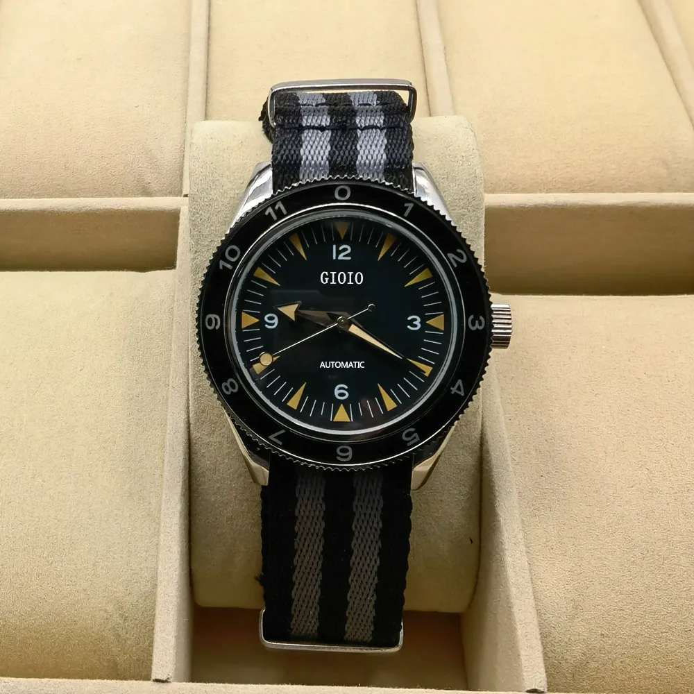 42mm High Quality Black Ceramic Bezel Automatic Mechanical Mens Watch Luminous Canvas
42mm High Quality Black Ceramic Bezel Automatic Mechanical Mens Watch Luminous Canvas