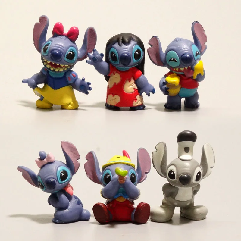 Фигурка Disney 6 шт./компл. Лило и Ститч, Игрушечная модель, фигурка куклы, коллекционная комната «сделай сам», украшение для торта
Фигурка Disney 6 шт./компл. Лило и Ститч, Игрушечная модель, фигурка куклы, коллекционная комната «сделай сам», украшение для торта