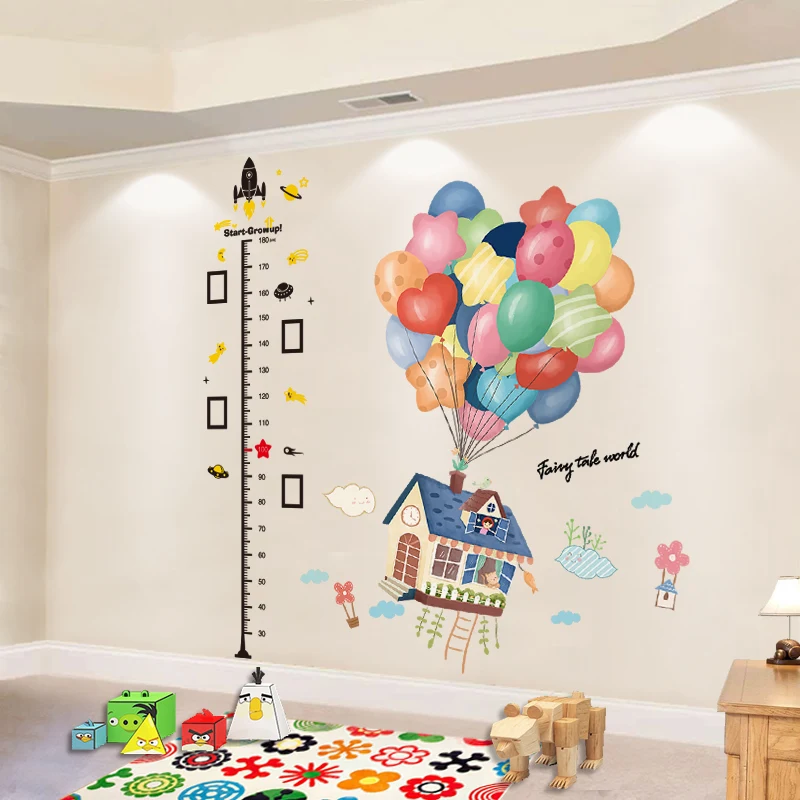 Height Measure Wall Stickers DIY Balloons Building Wall Decals for Kids Rooms Baby Bedroom Kindergarten Nursery Home Decoration
Height Measure Wall Stickers DIY Balloons Building Wall Decals for Kids Rooms Baby Bedroom Kindergarten Nursery Home Decoration