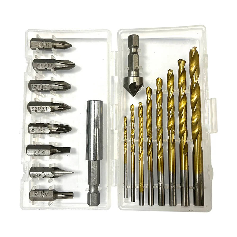 8PCS Screwdriver Bit 2-6mm Drill Bit 1/4inch Hex Shank 60MM Screwdriver Extender Rod With 6 Flute Countersink Drill Bit
8PCS Screwdriver Bit 2-6mm Drill Bit 1/4inch Hex Shank 60MM Screwdriver Extender Rod With 6 Flute Countersink Drill Bit
