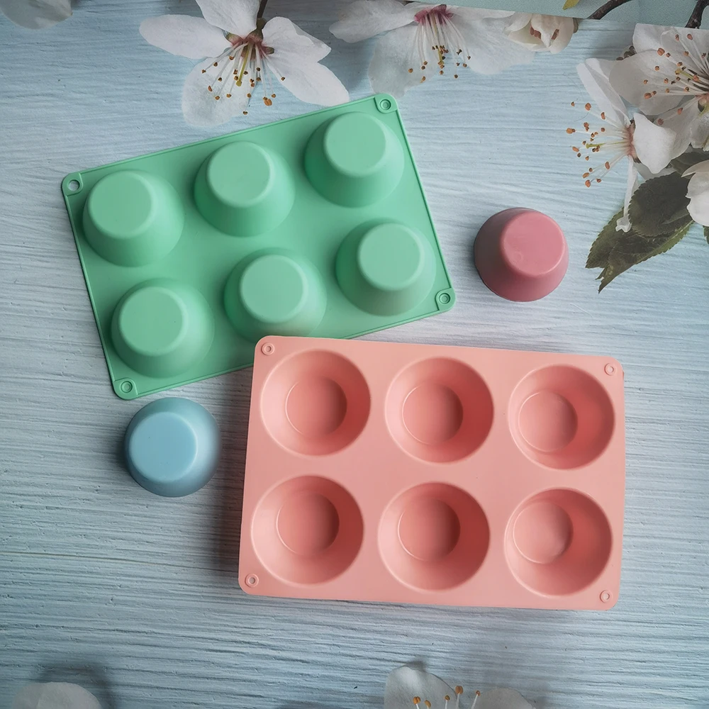 Mini Muffin 6 Holes Silicone Round Mold DIY Cupcake Cookies Fondant Baking Pan Non-Stick Pudding Steamed Cake Mold Baking Tool
Mini Muffin 6 Holes Silicone Round Mold DIY Cupcake Cookies Fondant Baking Pan Non-Stick Pudding Steamed Cake Mold Baking Tool