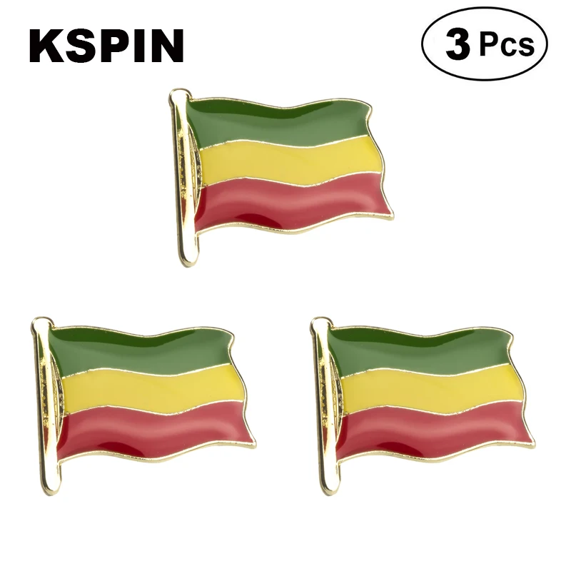 

Ethiopia Lapel Pin Brooches Pins Flag badge Brooch Badges